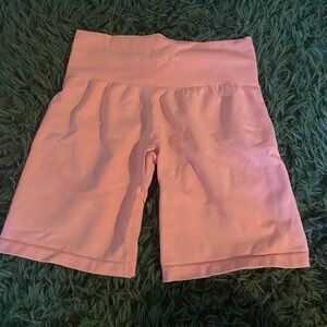 Small NVGTN baby pink shorts📀